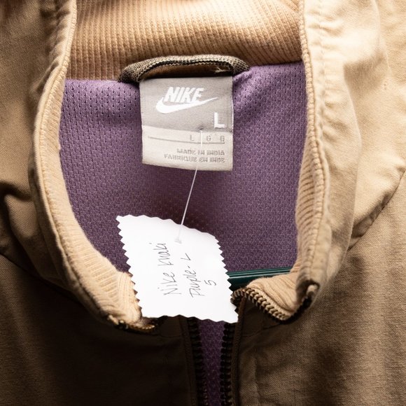 NIKE, Khaki, Tweed and Purple Bomber Jacket Vintage - Picture 4 of 4